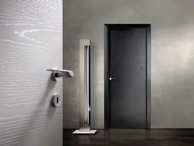Porta moderna ferero legno