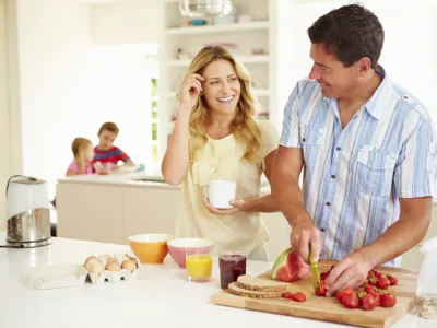 Armonia familiare in cucina
