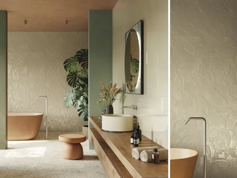 FAP Ceramiche - Collezione Materia Brillante: Foglie Linfa Brillante