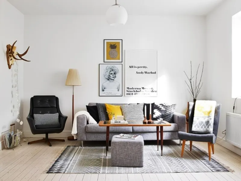 living in stile scandinavo