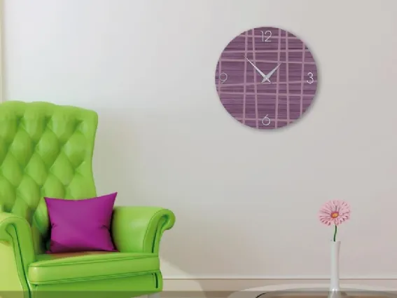 Orologio da parete moderno in legno Three Colors