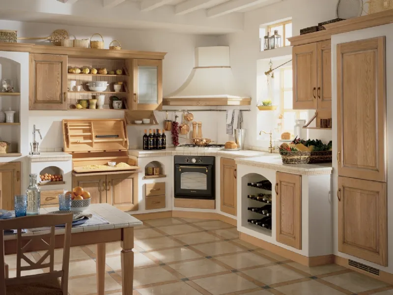 Cucina rustica Belvedere Scavolini