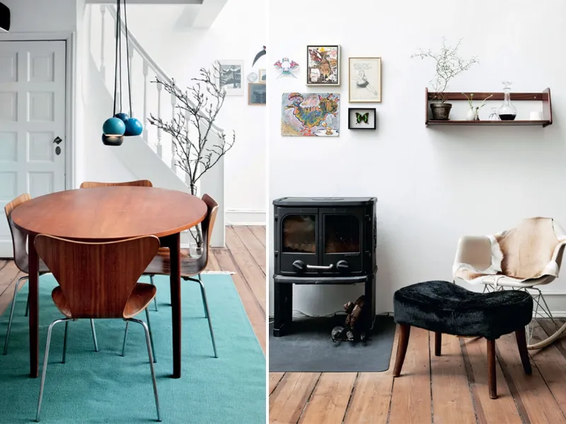 Due interni in stile nordico. Fonte: myscandinavianhome.com