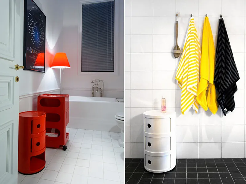 Cassettiera piccola per bagno Componibile di kartell