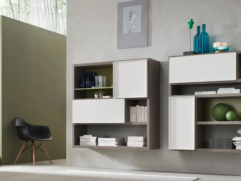 Maronese - Programma Seta: libreria disponibile nella versione a terra oppure sospesa