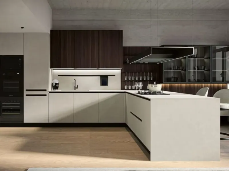 Gentili Cucine - Urban Classic: top e paraschizzi in gres porcellanato
