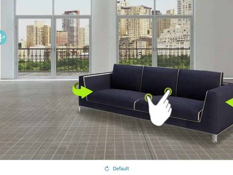 Spostare virtualmente i mobili con la tecnica del drag&drop
