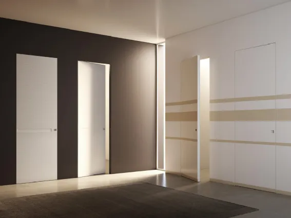 Collezione di porte filo muro Leggera di Pivato