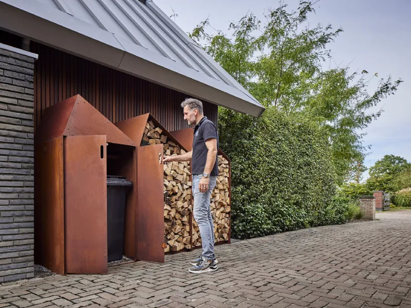 RB73 - Sheddak: portalegna in acciaio Corten