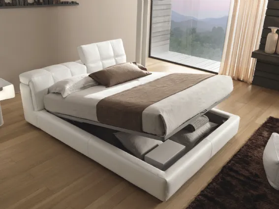 Letto matrimoniale con contenitore