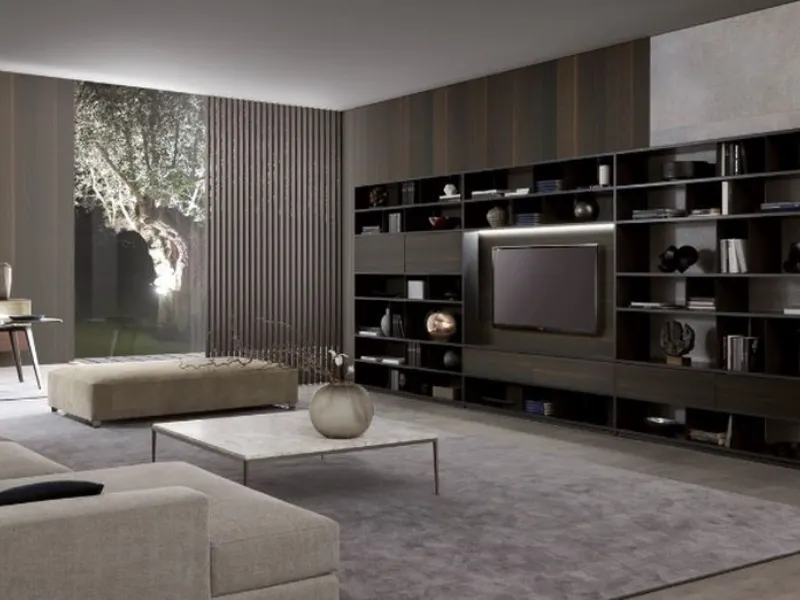 Librerie moderne per soggiorno