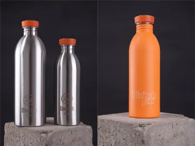 Thermos di design colorati e acciaio
