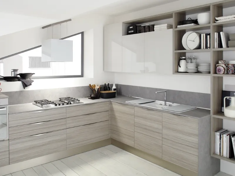 mensole cucina Start Time Up © Veneta Cucine