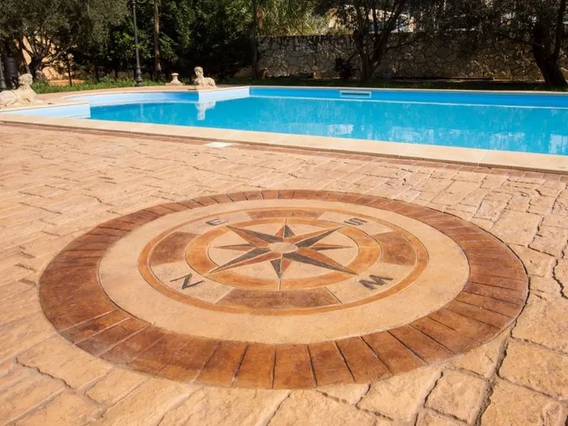 Pavimento stampato con meridiana - Ideal Work