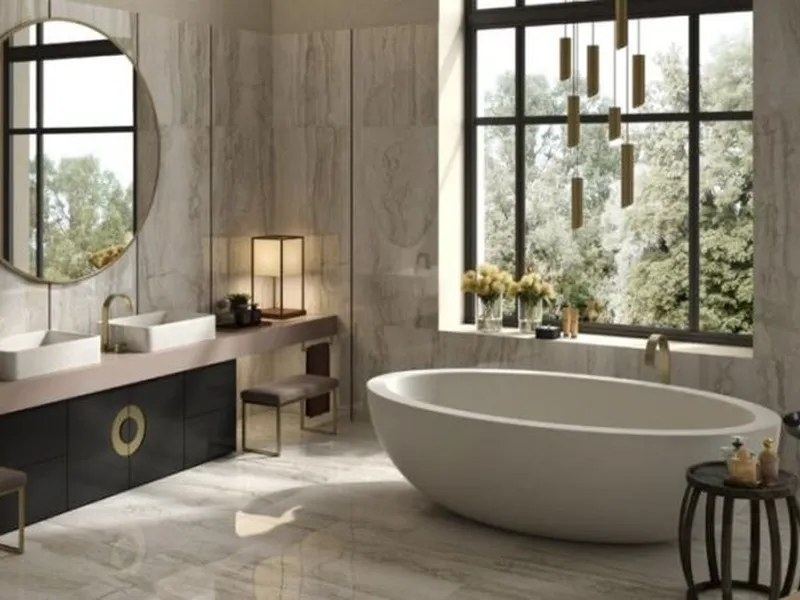 Idee piastrelle bagno moderno