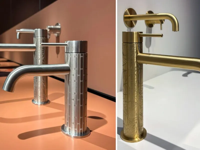 Radomonte - Nuova collezione Graffiti: incisioni al laser sull'acciaio inox