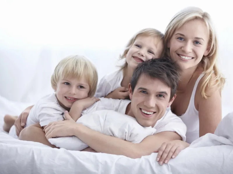 Materasso con famiglia
