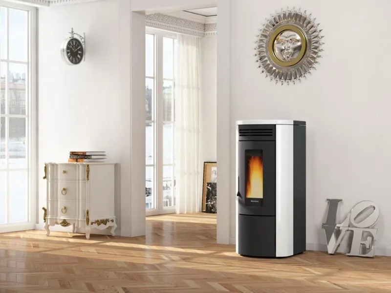 La termostufa a pellet Costanza Idro 