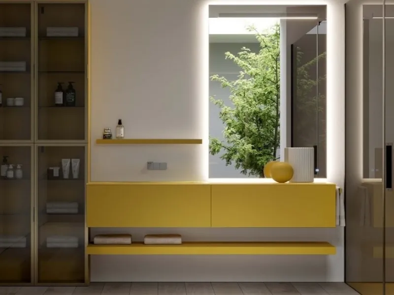 Intenso giallo per la collezione Dogma di Ideagroup