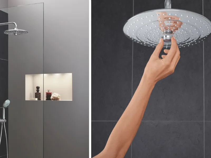 Grohe - Euphoria 260, soffione doccia a muro con 3 getti