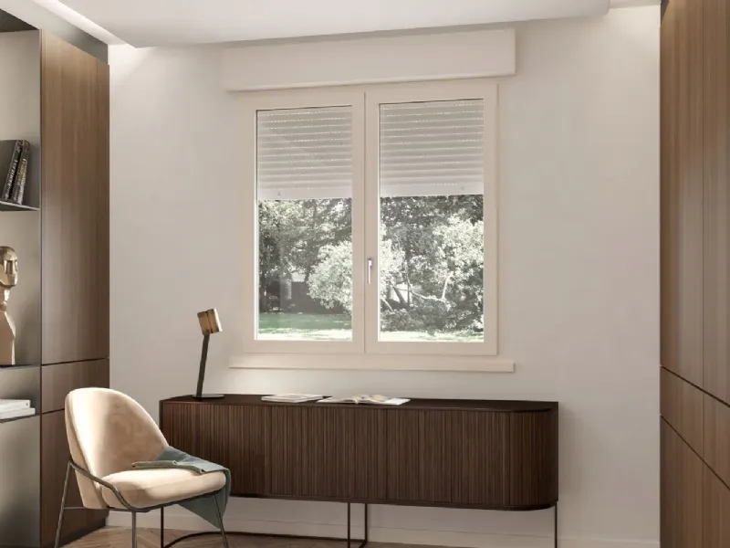 Cassonetto in PVC con tapparella in alluminio di Oknoplast