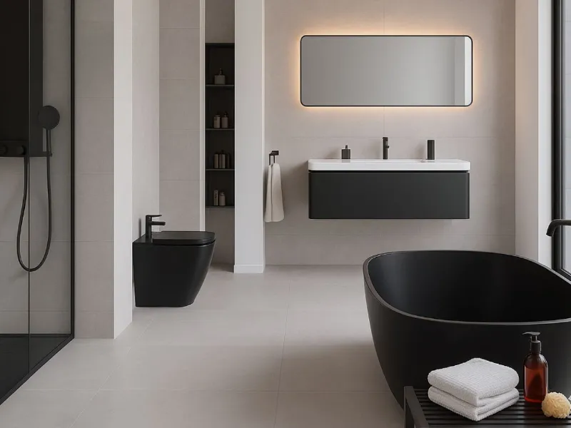 Bagno nero: quali colori accostare