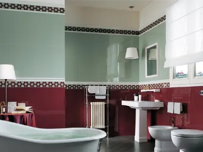 rivestimenti in ceramica colorata